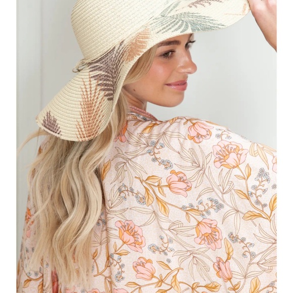 Palm Leaves Straw Sun Hat - Picture 2 of 2